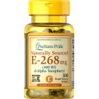 Puritan's Pride - Vitamin E-400 IU 100% Natural, 100 гелевых капсул